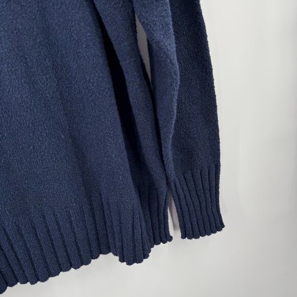 PERUVIAN CONNECTION Turtleneck Sweater SZ Large Navy Blue Pima Cotton Blend Peru - Picture 6 of 11